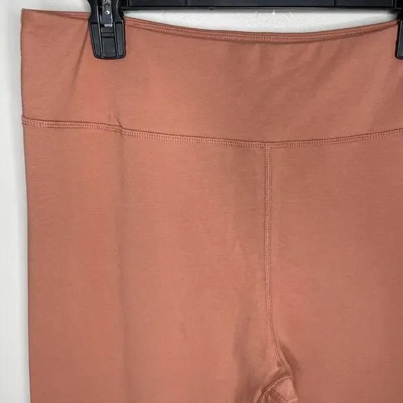 MATE The Label Leggings Womens 2X Rose Terracotta Stretch NEW Organic Cotton - Picture 3 of 10